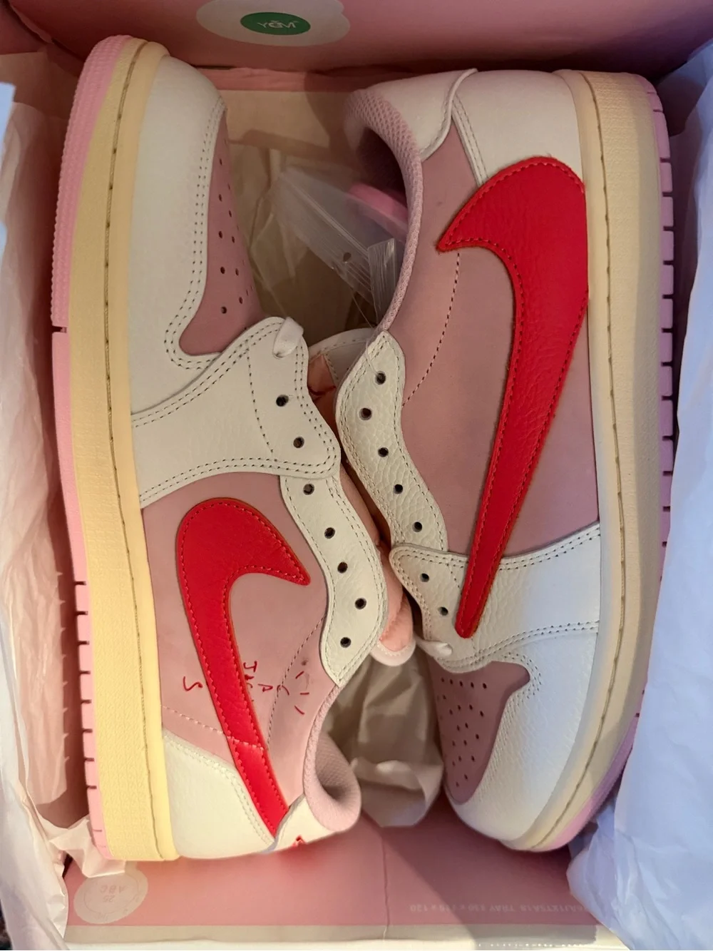 Air Jordan 1 low OG SP Travis Scott ‘Tropical Pink’-men’s 11